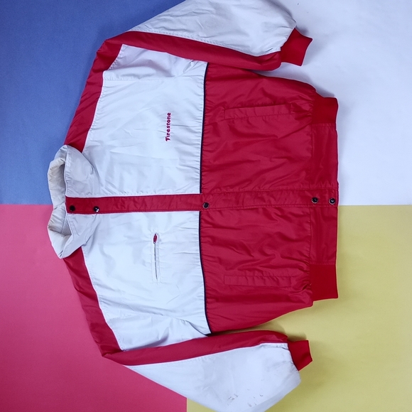 Vintage Exclusive Firestone PROMO Two-Tone Puffer  Jacket - Picture 1 of 12